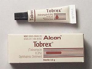 Tobrex Ointment 3%, 3.5mg - Ophthalmic Antibiotics Tobrex Ointment 3%, 3.5mg - Ophthalmic Antibiotics