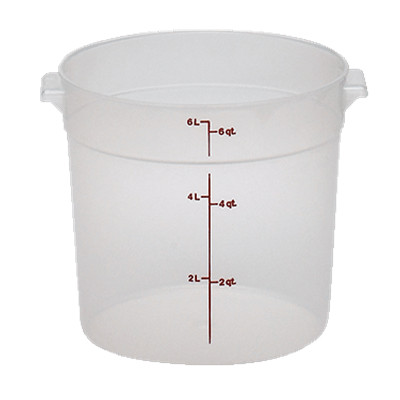 Cambro Translucent 6 qt. Round Food Storage Containers