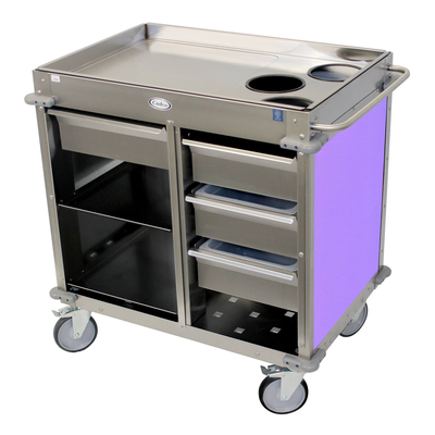 Cadco BC-4-L7 MobileServ® Beverage Cart Back-Loading