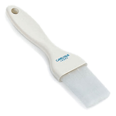 Carlisle 1-1/2" White Flat Pastry Brush