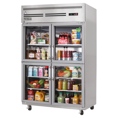 Everest ESGRH4 Reach-In Refrigerator 4 Solid Half-Doors, 115v, NSF - 48 cu. ft.