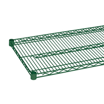 Thunder Group CMEP1472 14" x 72" Green Wire Shelf