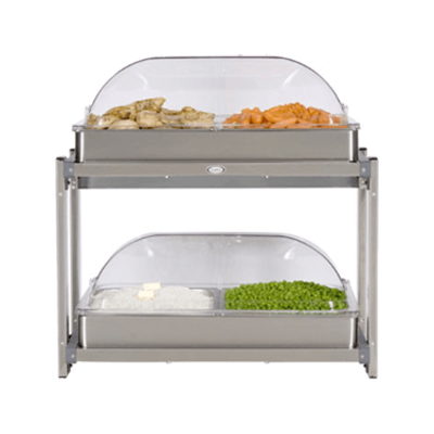 Cadco CMLB-24RT Multi-Level Buffet Server (2) 20-1/2" X 14" Stai