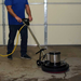 EDIC Saturn 17LS3-BK-SV 17" Low-Speed Floor Buffer - in use