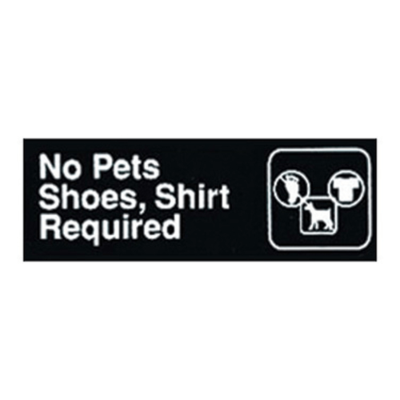 Winco SGN-332 Sign 3" X 9"