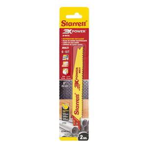 STARRETT BT6610-2 Multi-Purpose 6'' x 3/4 x .050 x 6-10T, 3X POWER, 2 Pack