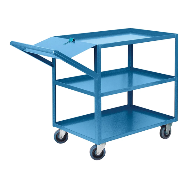 Order Picking Cart - 64" x 24" x 36" - 1200 lb Capacity - Steel - 3 Shelf