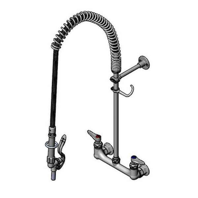 T&S Brass B-0133-CR-BFK EasyInstall Pre-Rinse Filler Unit 8" Wall Mount