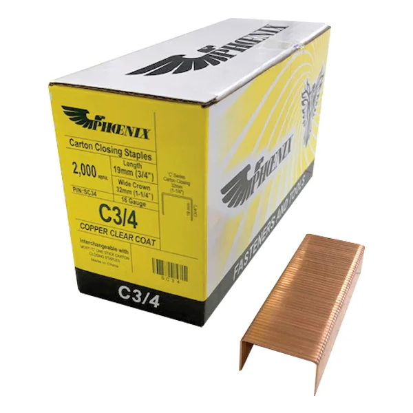 Carton Staples - C Series - 3/4"