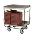 Cook's 57" x 29" Stainless Steel Tray Delivery Cart