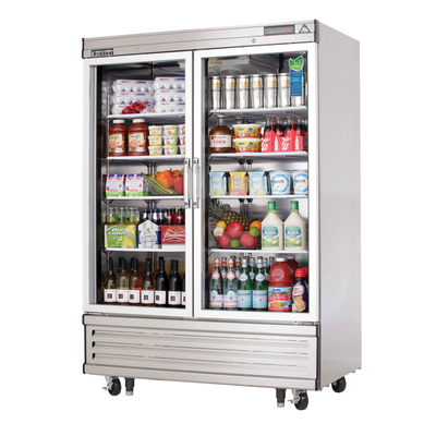 Everest EBGR2 Reach-In Refrigerator 2 Glass Doors, 115v, NSF - 50 cu. ft.