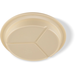Carlisle 4351625 Dallas Ware® Melamine 3-Compartment Deep Plate
