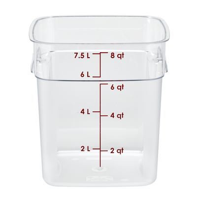 Cambro 8SFSPROCW135 CamSquare® FreshPro Food Container