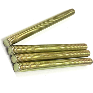 1/4" - 20 X 36" FULLY THREADED STRAIGHT ROD SAE J429 GR 8 ZINC TRIVALENT YELLOW