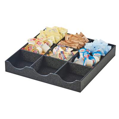 Cal-Mil 3663-13 12-1/2"W x 12-1/2"D x 2"H Condiment Organizer