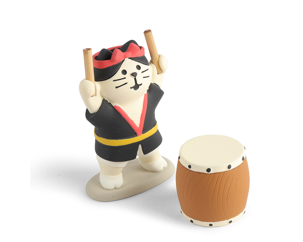 Figurine Matsuri Taiko Cat