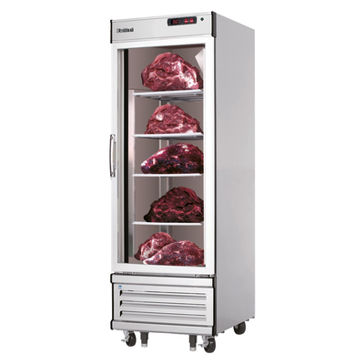 Everest EDA1 29-1/4" Glass Door Dry Aging / Thawing Refrigerator, 22-Cubic Feet, NSF