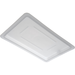 Carlisle 1063702 12" x 18" White "Lock-Tight" Lid