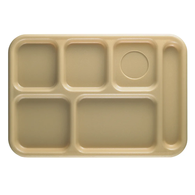 Cambro 10146CW133 Camwear School Tray 6-Compartment