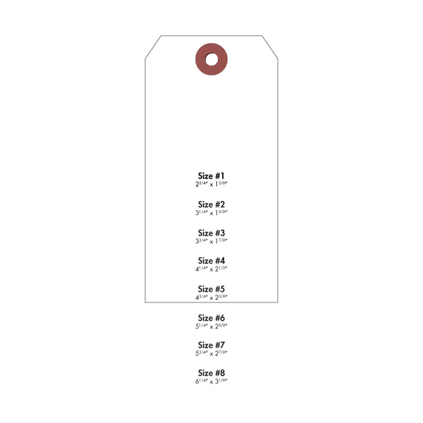 #5 Tyvek Tag - White