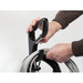 Advance VU500 15 power cord being lifted off the handle hook