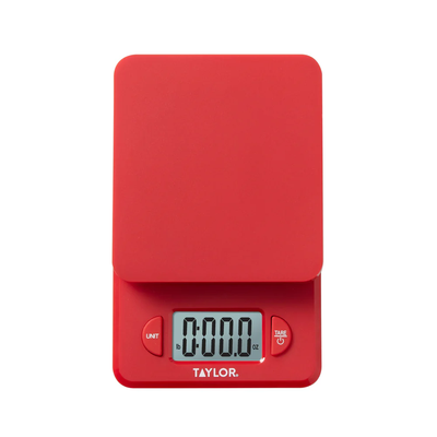 Taylor 3817R 11 lb Red Compact Digital Scale