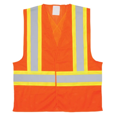 Safety Vest - Traffic - CSA Class 2 Level 2 - High Visibility Orange