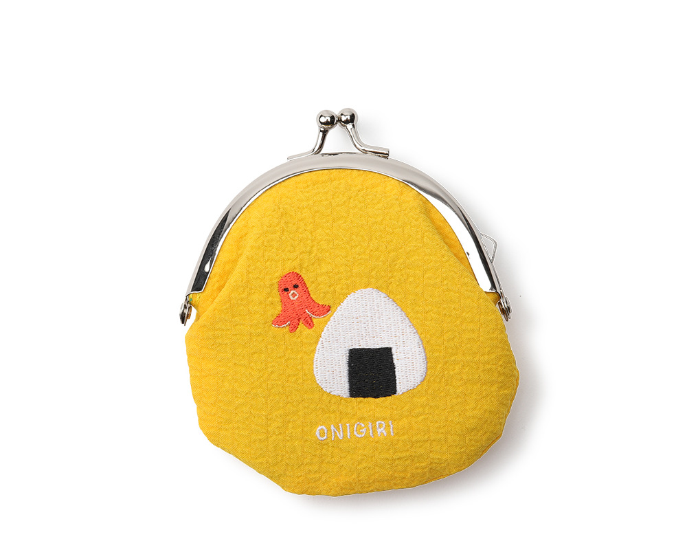 Coin Purse Onigiri Yellow