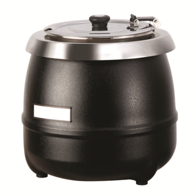 Global Solutions GS1650 10.5 Qt Soup Kettle, Black