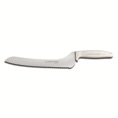 Dexter 13583G SANI-SAFE® 9" Scalloped Offset Sandwich Knife - Gr