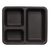 335 Flexible Silicone 3-Compartment Tray, Brown (12/Case)