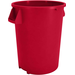 FSE 32 Gallon Round Waste Receptacle/Trash Can Red