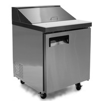 FSE MRSL-1D-2 27.5 Inch Single-Door Refrigerated Commercial Salad/Sandwich Prep Table