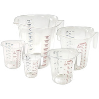 Winco PMCP-5SET Polycarbonate Measuring Cup