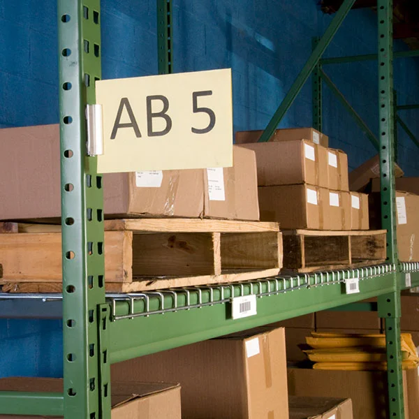 Warehouse Aisle Sign Kit - 8-1/2" x 11" - Plastic - English