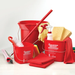 Winco PPL-6R - Cleaning Bucket - Red Sanitizing, 6 Quart