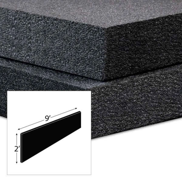 Black Foam Sheet - PVC - 2' x 9' x 1"