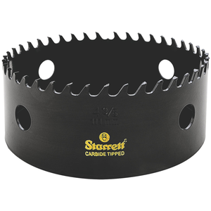 STARRETT CT438 4-3/8'' (111mm) Triple Chip Tungsten Carbide Hole Saw