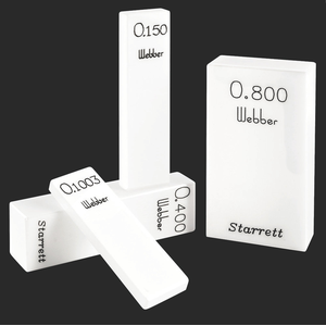 STARRETT RY .050 LA1 Rect. Ceramic Gage Block - .050 In., Grade A1