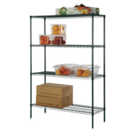 Focus FK184874GN 18" X 48" X 74" Wire Shelving Kit Epoxy Finish