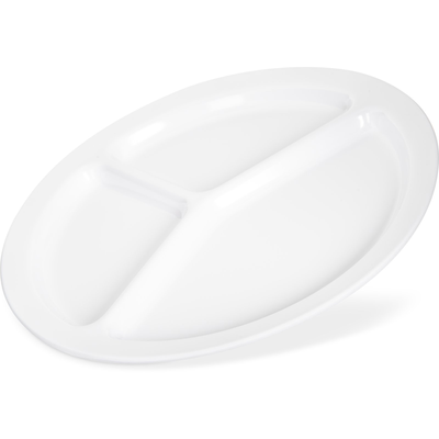 Carlisle 10", 3/4"D 3-Compartment Plates