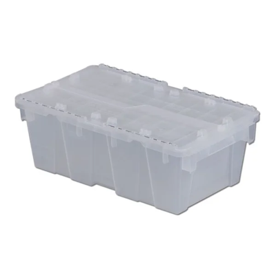 Distribution Container - Polypropylene - 19-7/10" x 11-4/5" x 7-3/10" - 0.7 cu ft - Clear