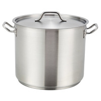 Winco SST-20 20 qt. Stock Pot and Lid