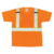 Safety T-Shirt - High Visibility Orange - Bird’s-Eye Polyester - CSA Class 2 Level 2 - Pocket - Large