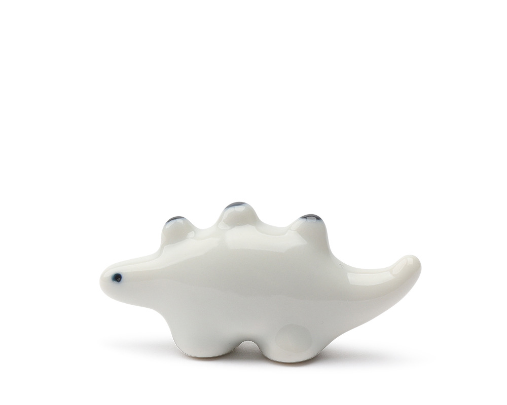 Chopstick Rest Stegosaurus White Blue