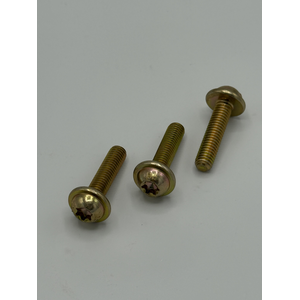 M6 - 1 X 16MM 6 LOBE ROUND WASHER HEAD MACHINE SCREW 10.9 ZINC YELLOW PER PRINT
