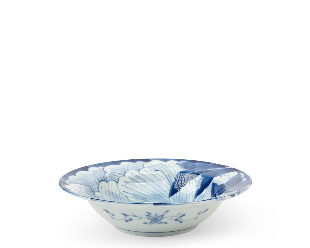 Blue Bowl Peony 7.25"