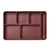 Marathon Extra Deep 6-Compartment Insulated Meal Tray, Brown (10/Case)