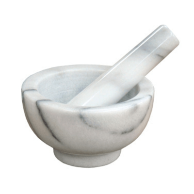 Winco MPS-42W Mortar & Pestle Set 4-1/2" Dia.