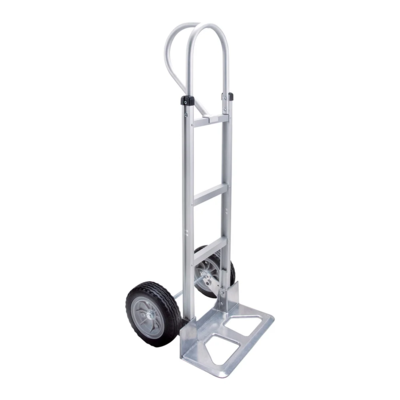 Hand Truck - Aluminum - P Handle - 500 lb Capacity - Flat-Free Wheels